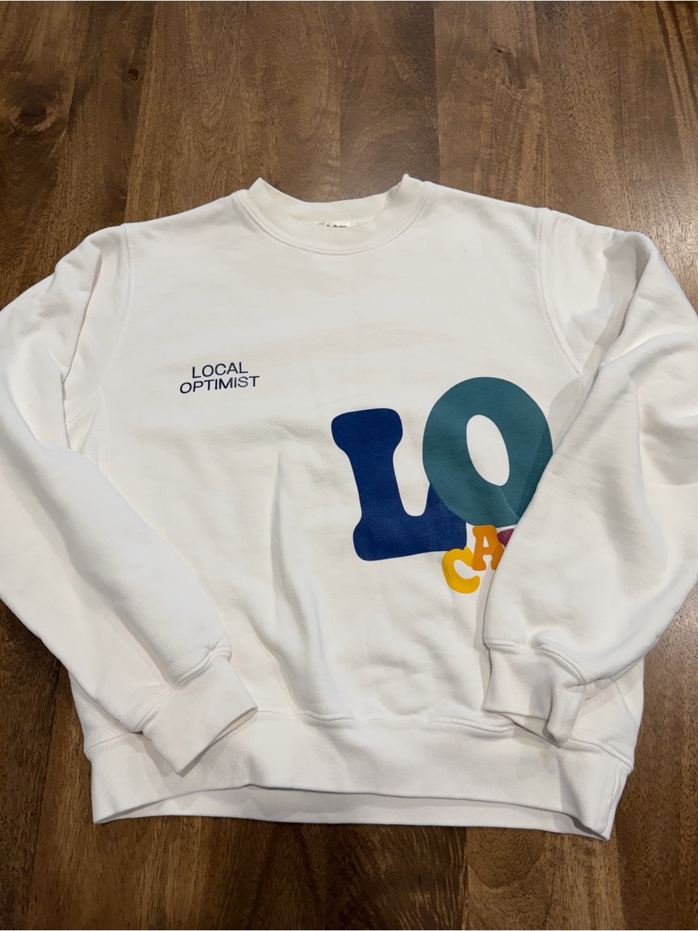 Madhappy "LOCAL OPTIMIST" Graphic Crewneck Sweatshirt